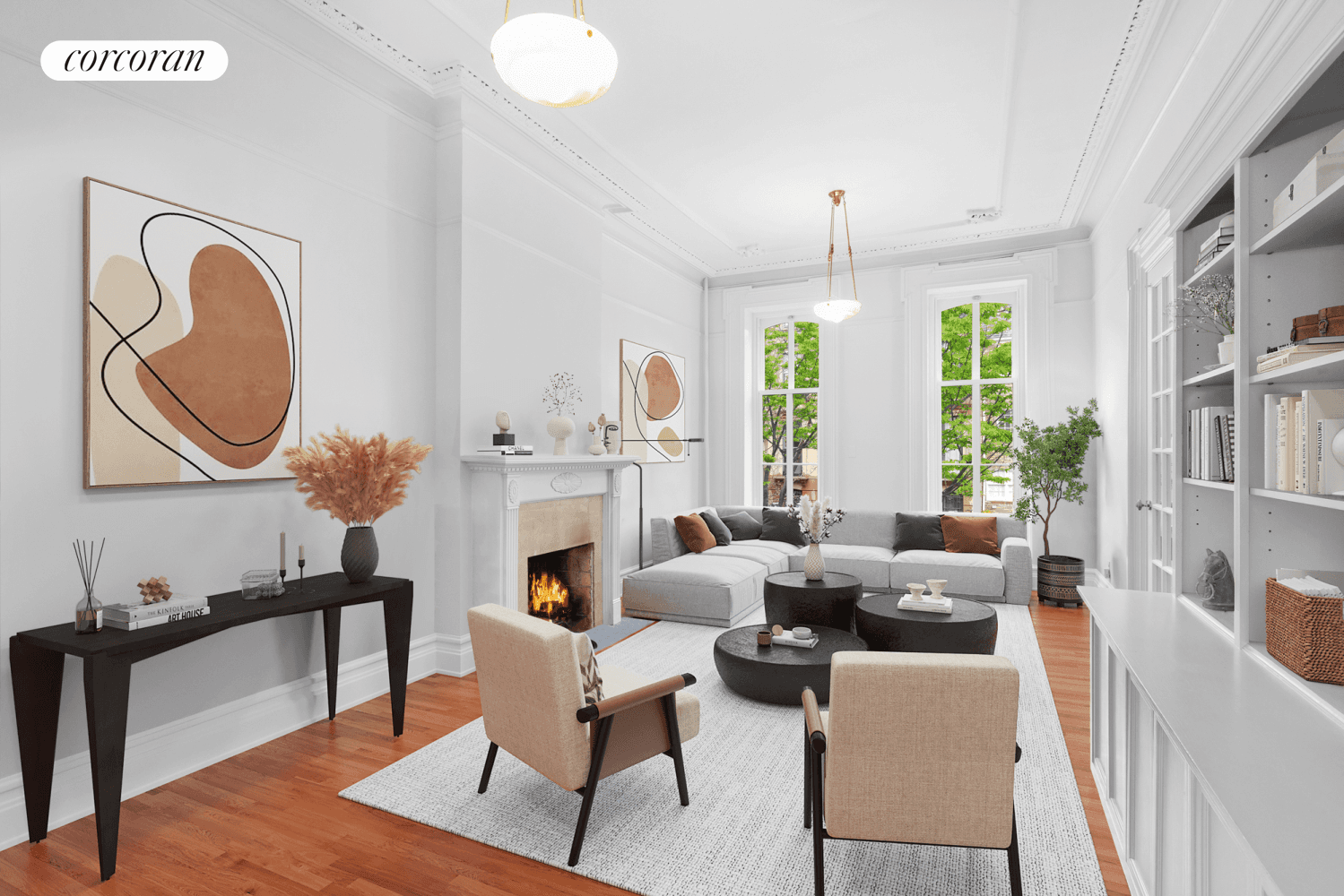 Welcome to 46 Tompkins Place, a stunning four bed, four and a half bath townhouse located in the heart of Cobble Hill, Brooklyn.