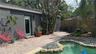 Guesthouse access from resort style pool