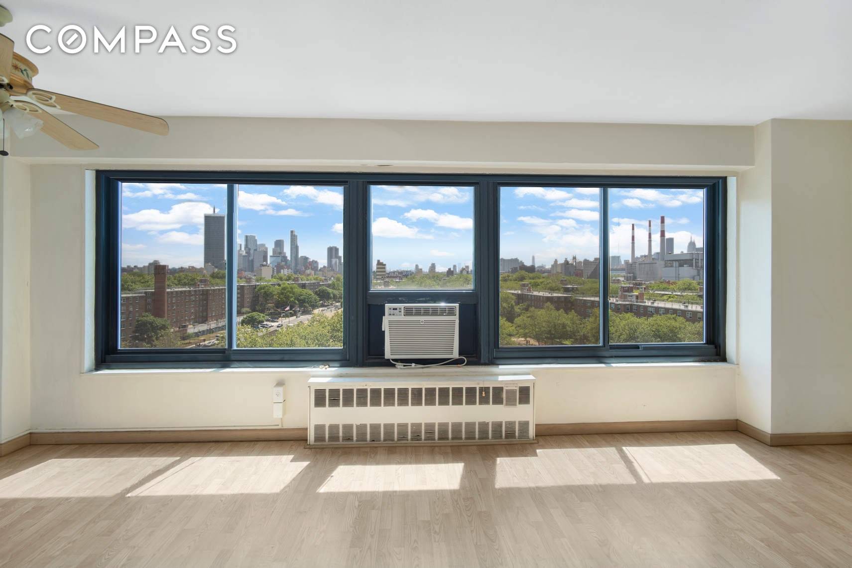 Absolutely stunning Manhattan views from this two bedroom now available in North Queensview.