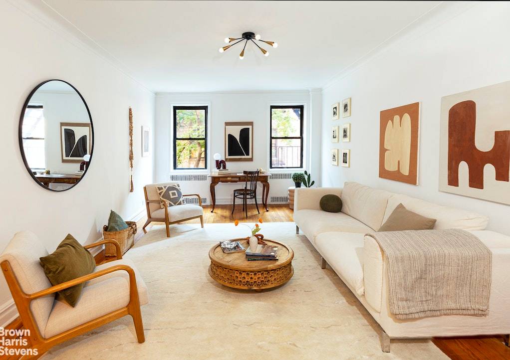 Welcome home to this extra large, stylish pre war one bedroom corner unit in one of Lefferts Gardens premiere buildings.
