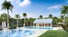 Community pool and splash pad rendering