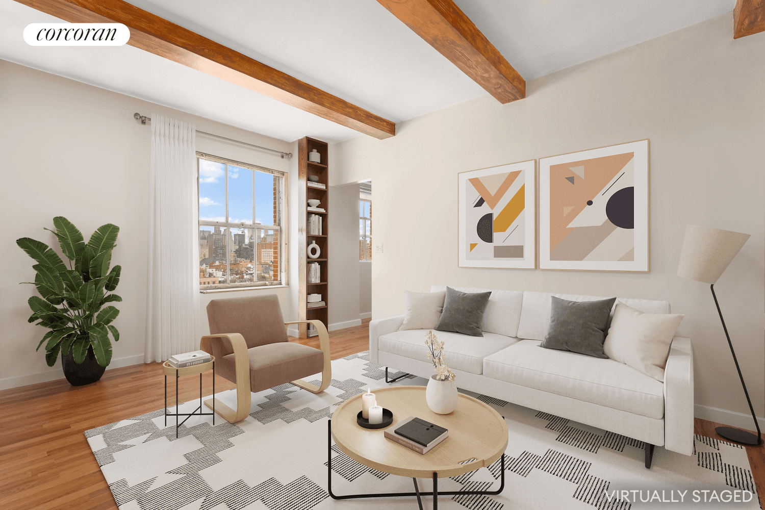 Located at 143 Avenue B, a desirable and historic pre war condominium, this loft like 1 BR 1 BA apartment has soaring beamed ceilings 10'5, and oversized windows encompassing breathtaking ...