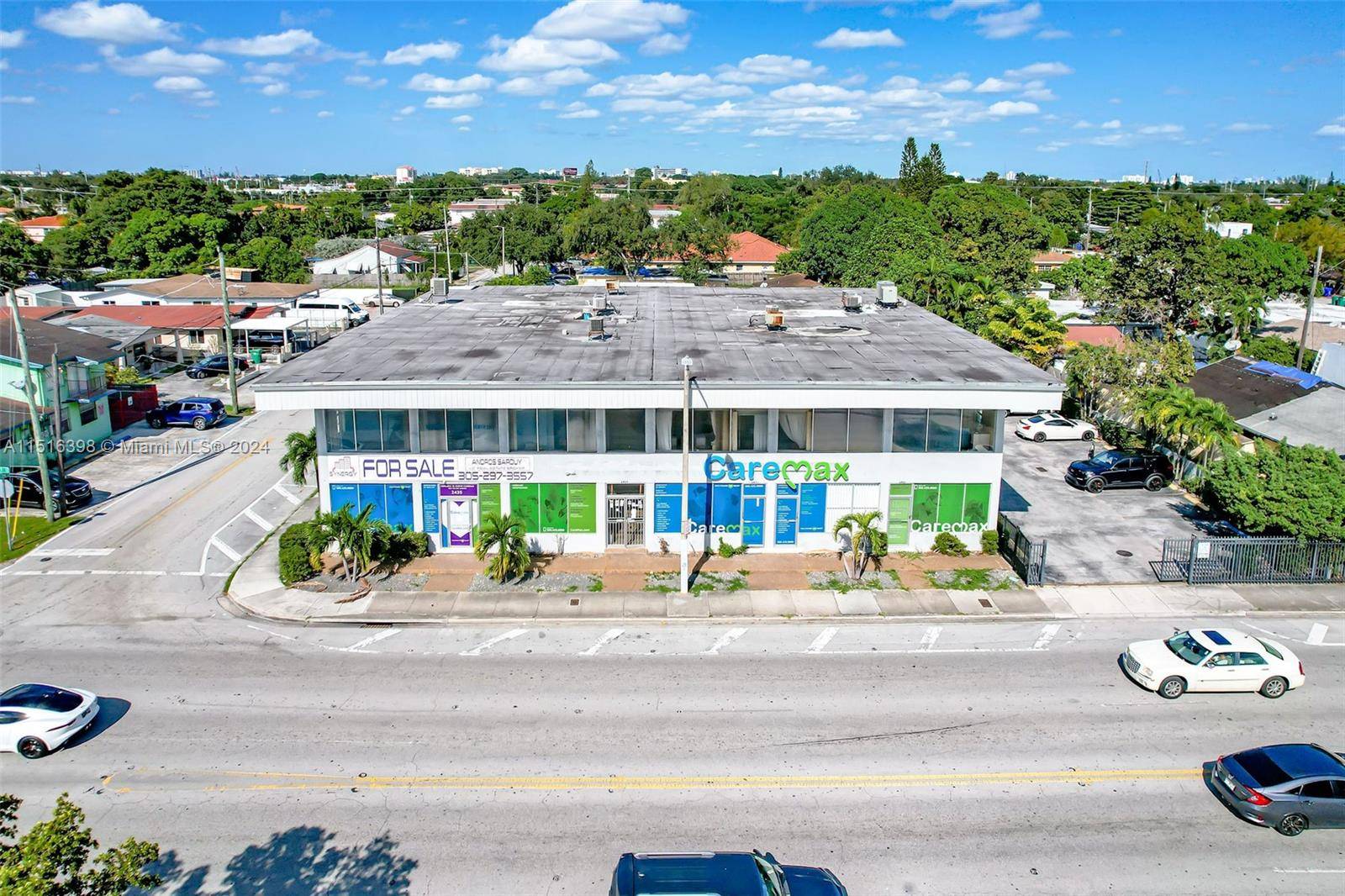 Nearly vacant freestanding medical professional retail office building for sale in City of Miami with 31 parking spaces !