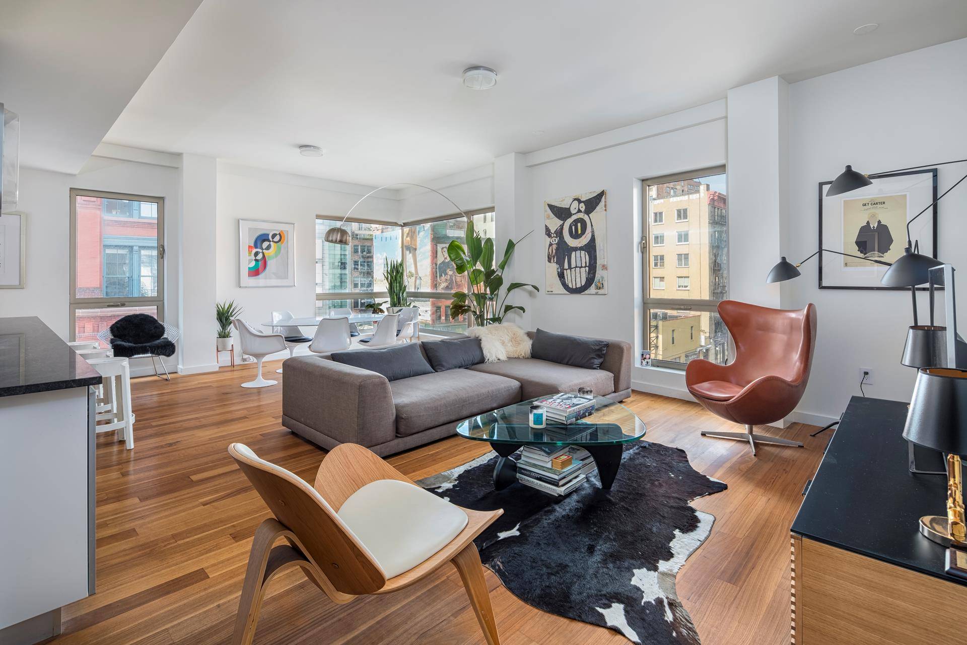 Prime NoLita full floor corner 3 bedroom with floor to ceiling double pane windows, private keyed elevator and a large terrace.