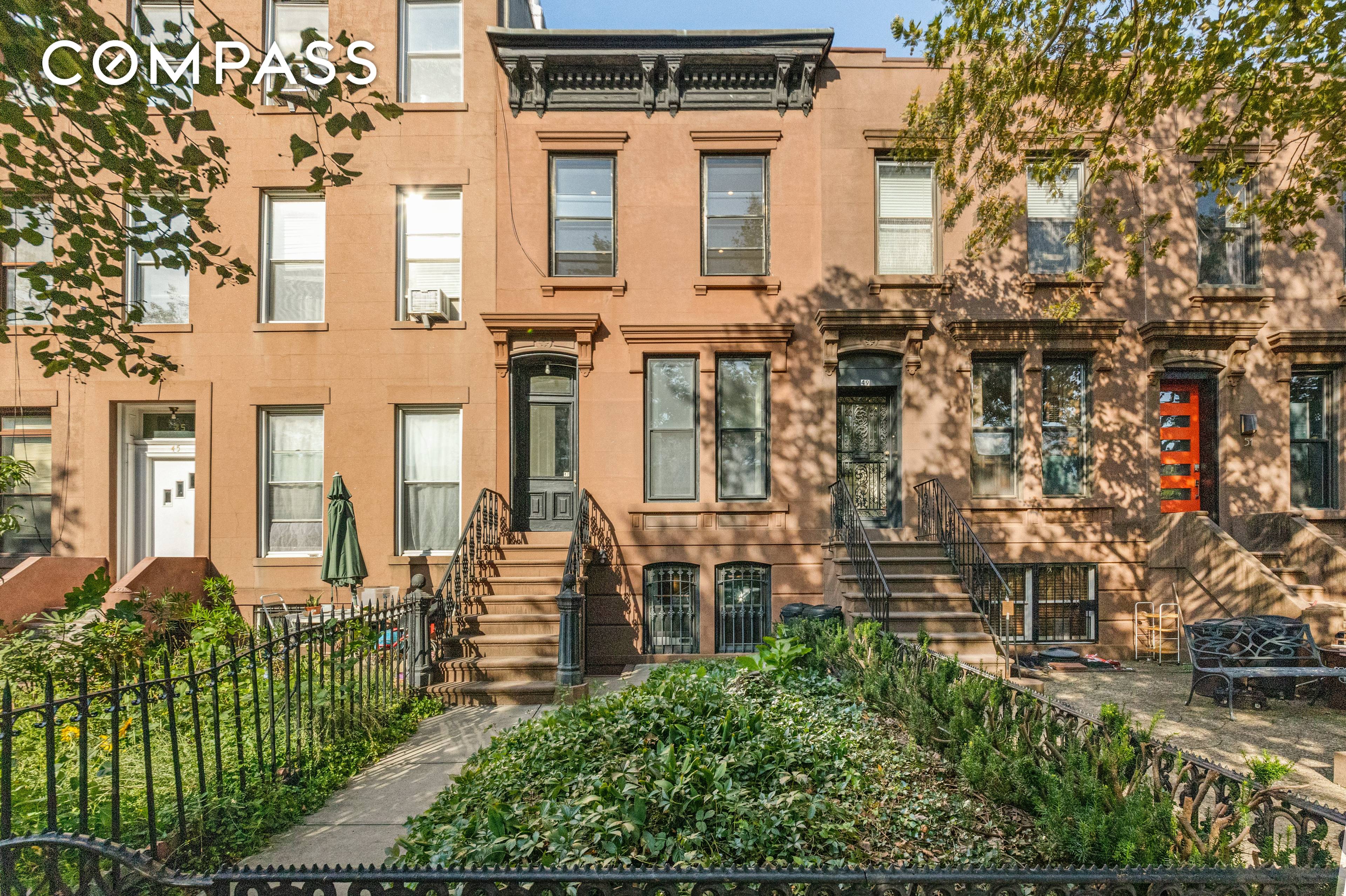 Partly renovated, handsome sunny three story brownstone and a cellar on a lovely Carroll Gardens block offers flexible layout to customize and expand.