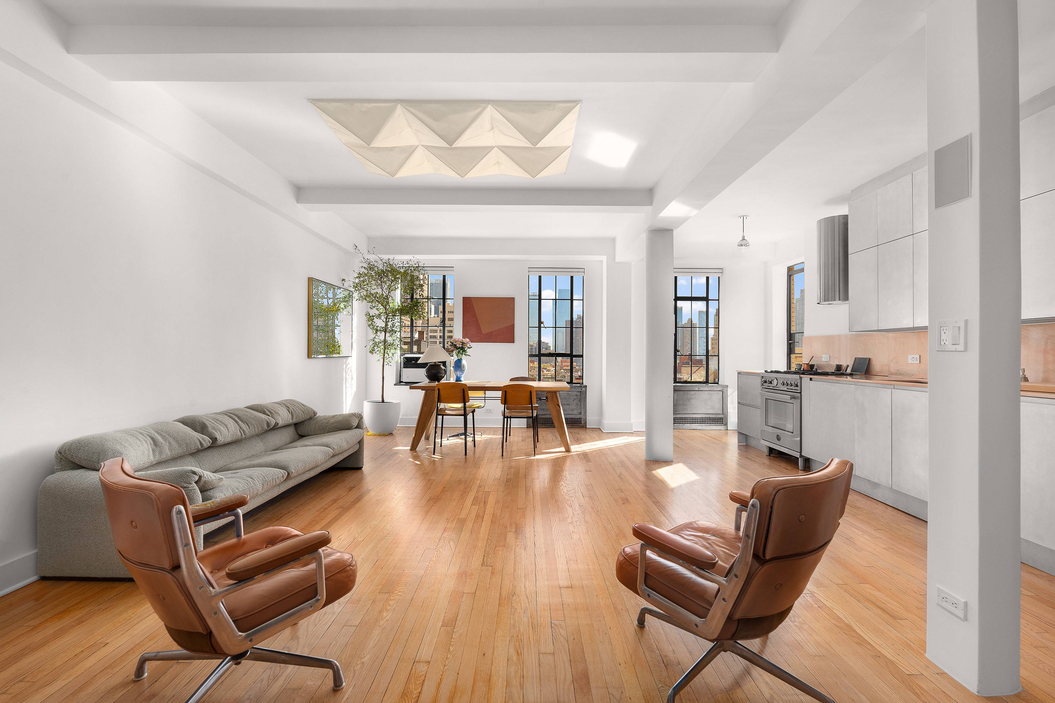 CALLING ALL TERRACE LOVERS Bathed in natural light, this stunningly renovated 1, 086 Sq Ft, 1 bedroom residence is situated within a pristine 1931 full service condominium off Columbus Circle.