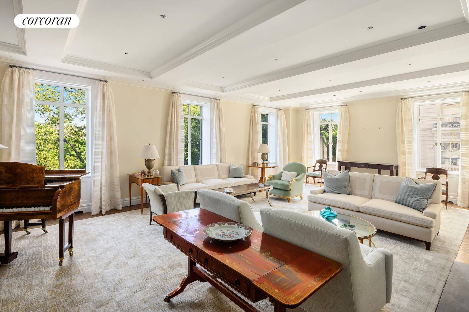 Perfectly situated in the premier prewar co operative, The San Remo, this extraordinary thirteen into ten room corner residence has been expertly renovated by the renowned architectural firm Hottenroth Joseph ...