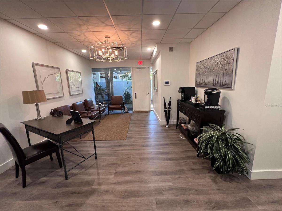 Lobby view toward front door