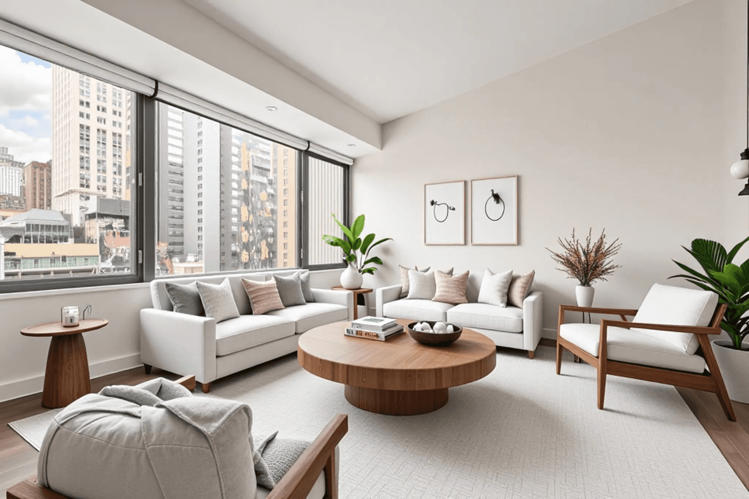 Welcome to Residence 28E a high floor, light filled 1 bedroom with a smart, flexible layout and oversized windows that capture open sky views.