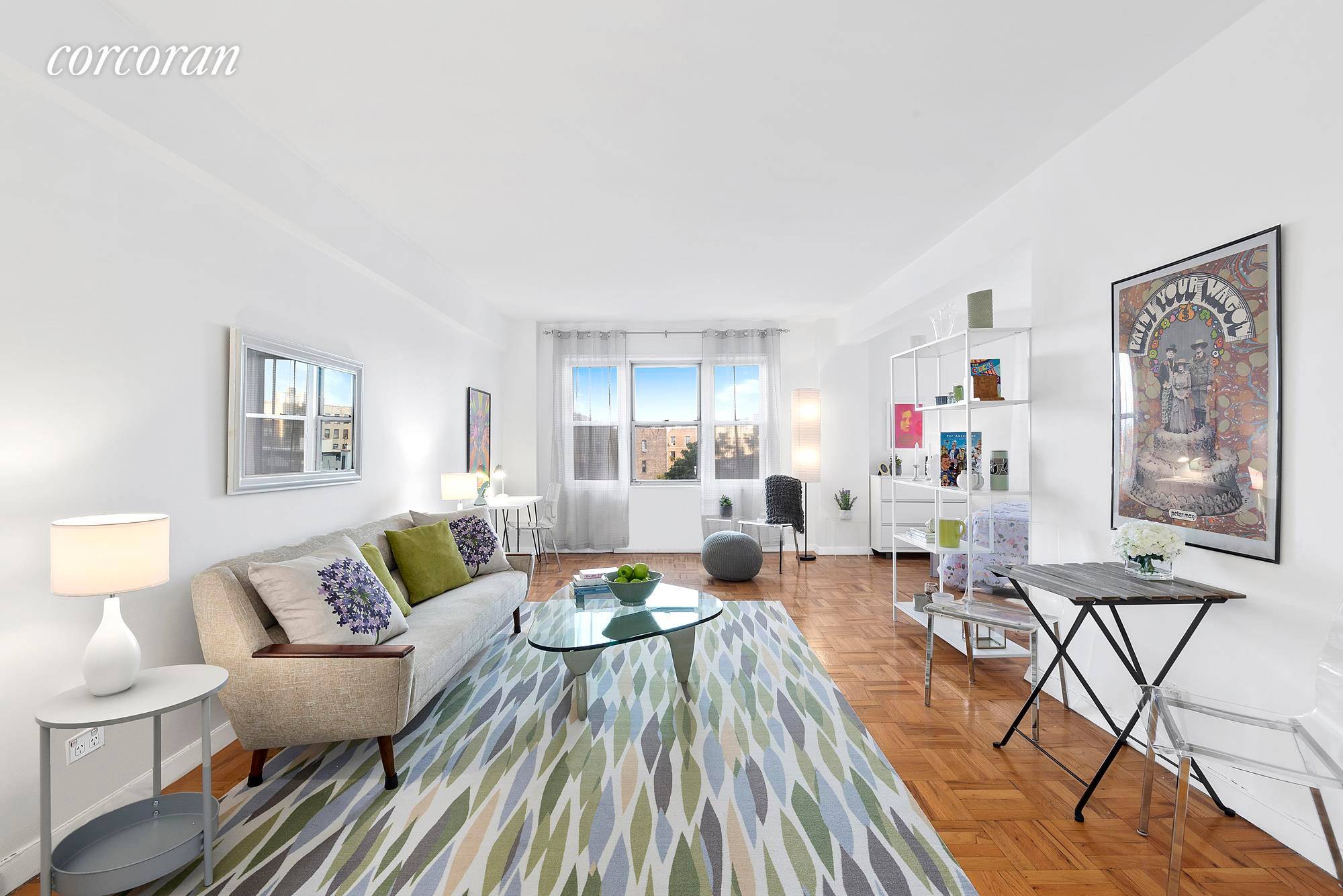Enviously situated in the hub of Grand Army Plaza, this expansive and serene L shaped studio awaits you with the utmost in location and amenities.