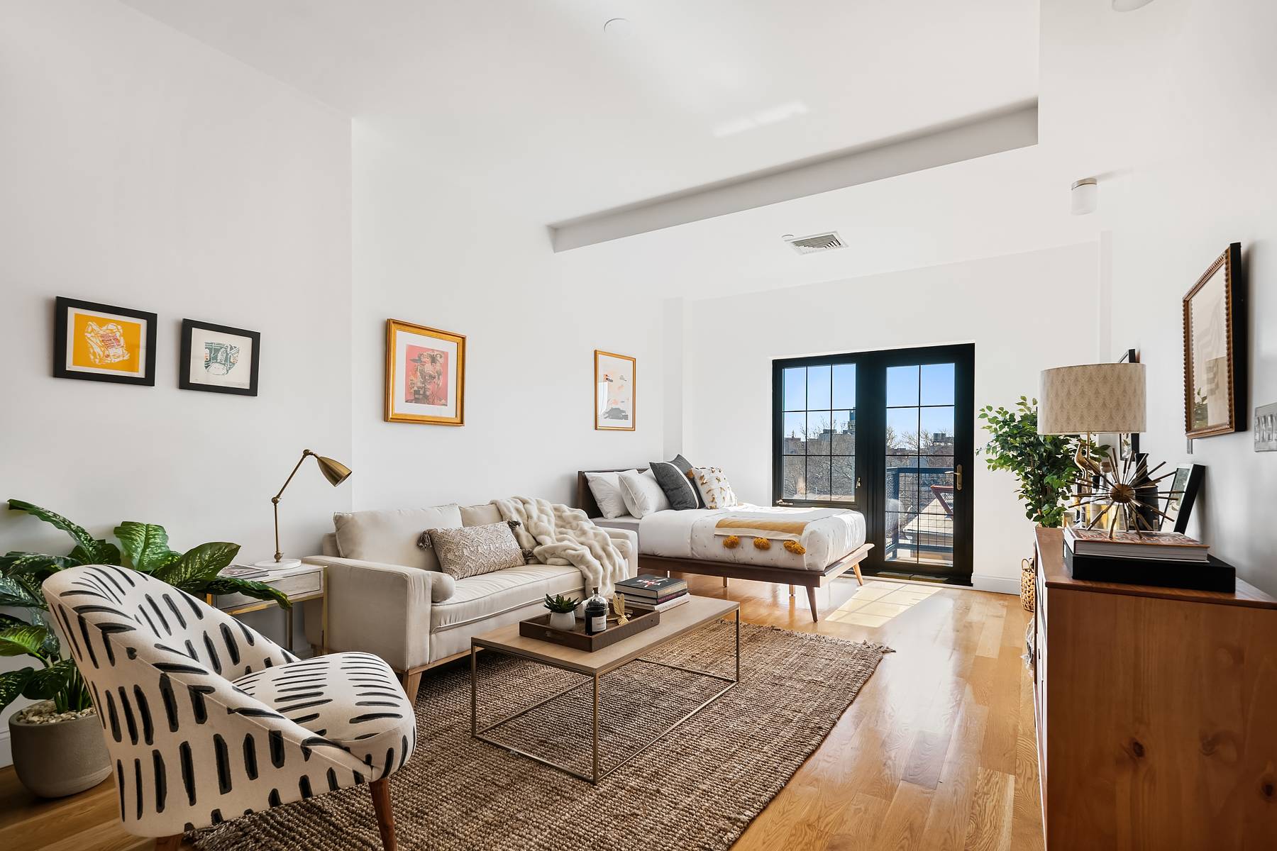 Luxury Full Service Williamsburg Studio with High Ceilings and Private Balcony !