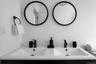 Full bathroom with double vanity