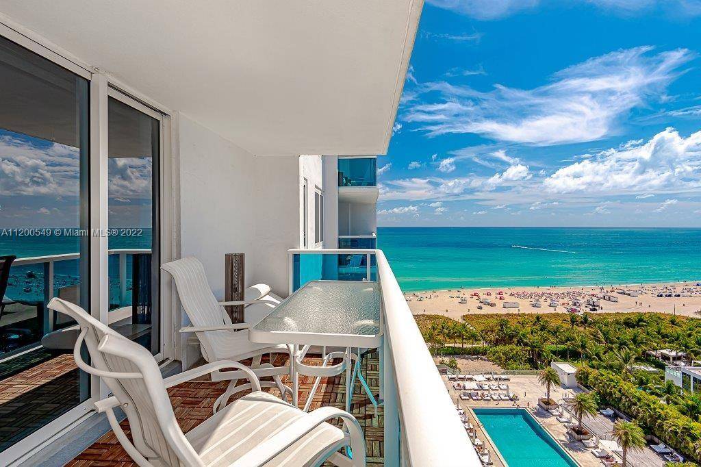 Large 1 bed, 1 bath condo with city and ocean views inside one of South Beach s most coveted addresses.