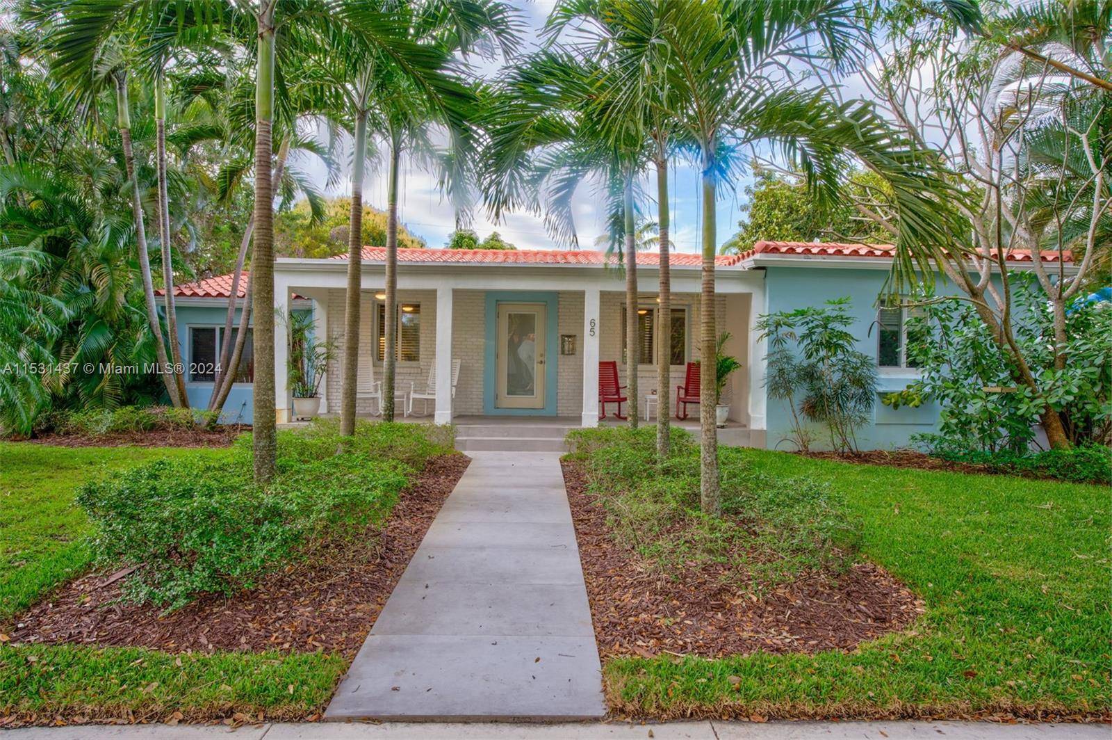Prime opportunity to own a Miami Shores home with old world charm updated classic lines.
