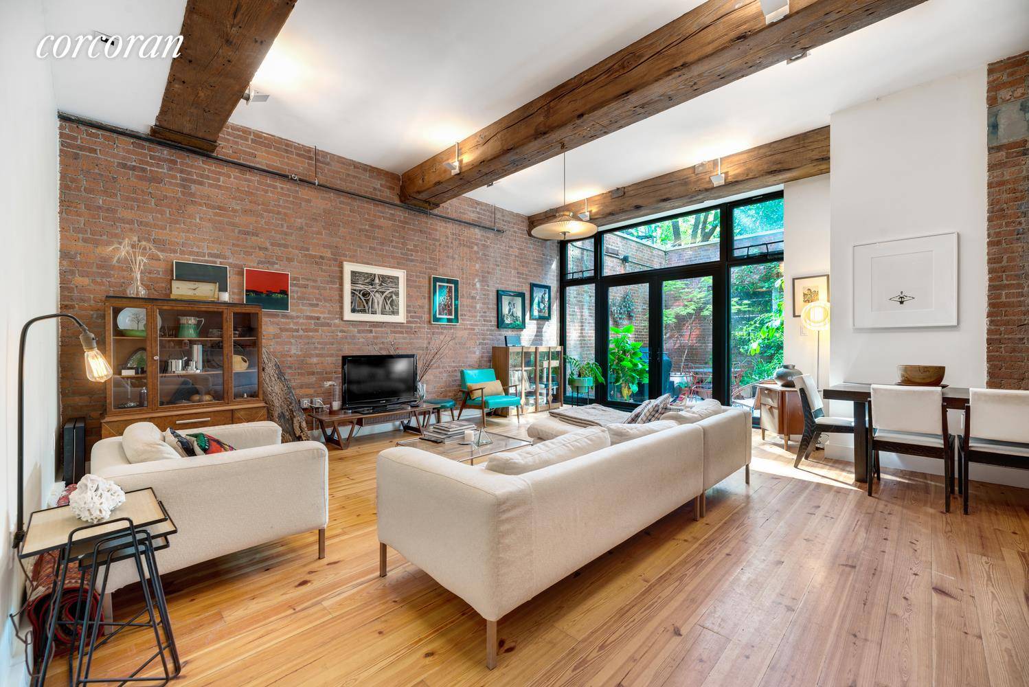 Rarely available condo at the Mason Fisk loft building Two Bedroom Loft with Secluded Garden Patio Welcome to a contemporary conversion of a true industrial loft.