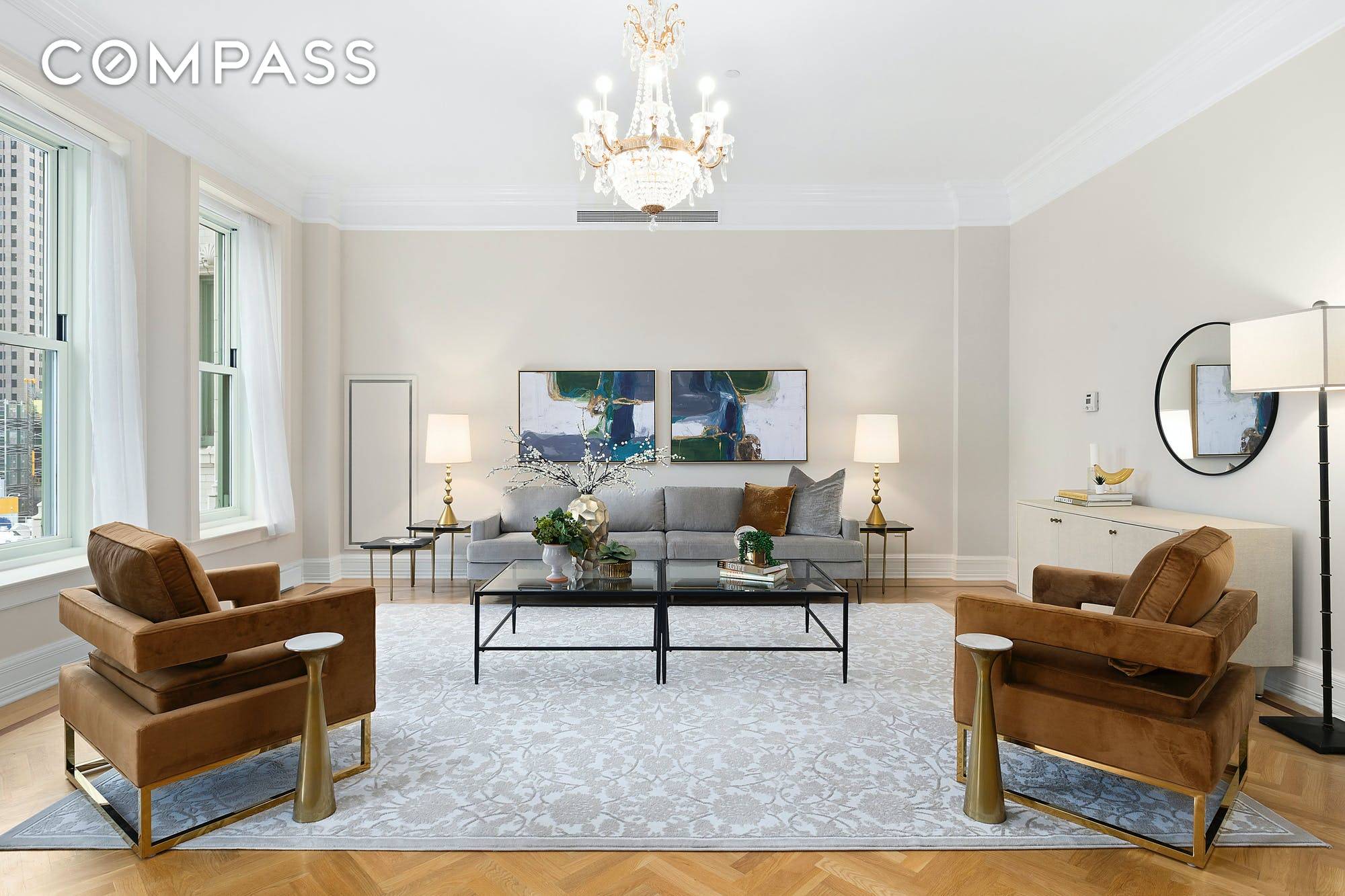 A spectacular 5 room residence at the iconic Plaza Private Residences, 1 Central Park South.