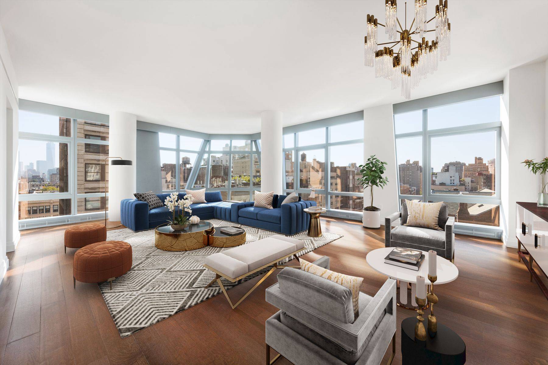 Offered for sale is a new construction four bedroom, four and a half bathroom condominium at 35 West 15th Street, between 5th and 6th Avenues.
