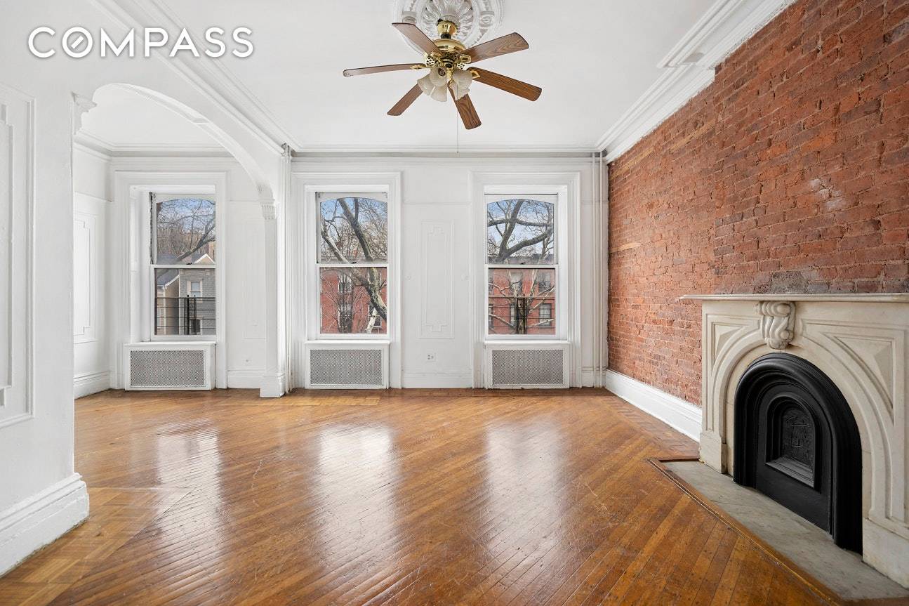 Lovely Three Family Brownstone is located in the Heart of Fort Greene Historic District.
