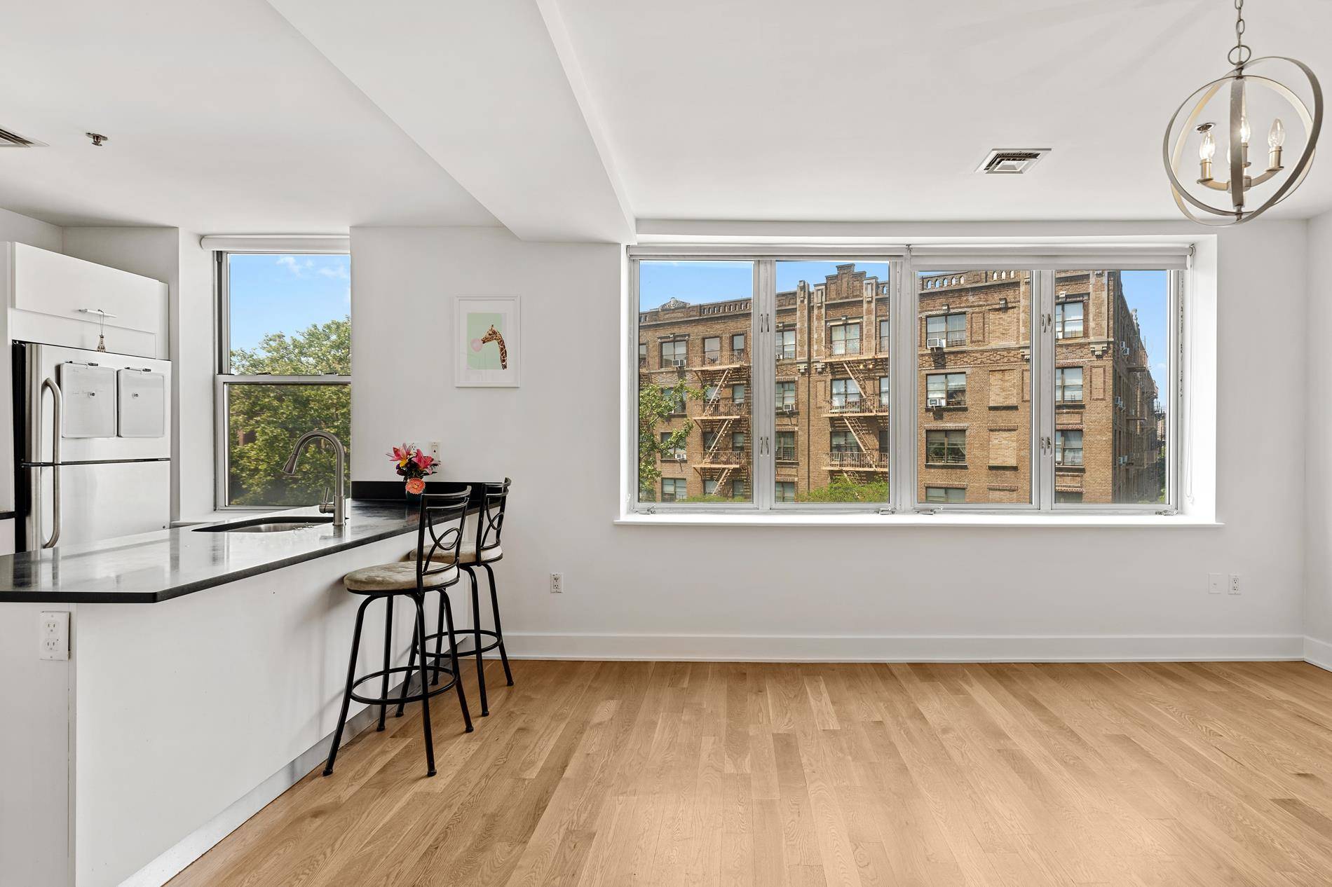 This rare 2 bedroom, 2. 5 bath duplex condo is located in the heart of South Williamsburg near the J, M, Z and L Trains.