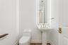 Powder room for guests.