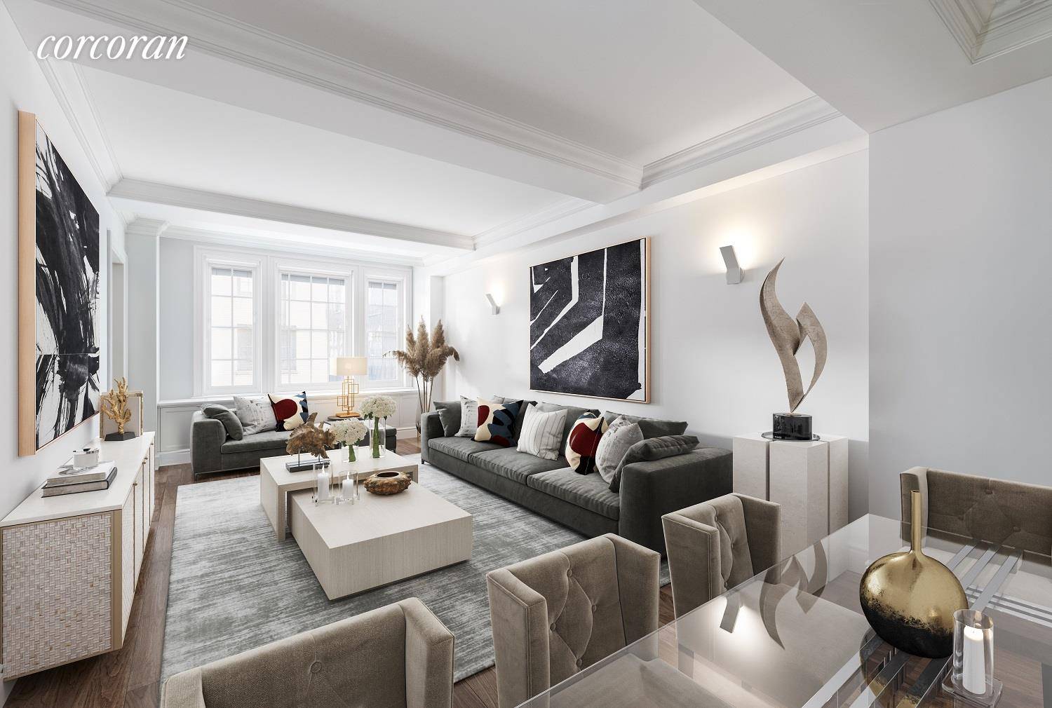 Devonshire HouseRarely available, pristine and elegant one bedroom condominium located in one of the most prestigious buildings in Greenwich Village.