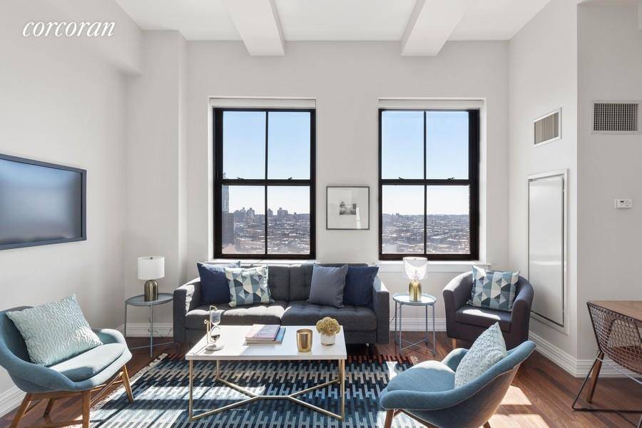 Views for miles is no exaggeration in this delightful one bedroom apartment at the iconic Williamsburg Savings Bank Building One Hanson Place.