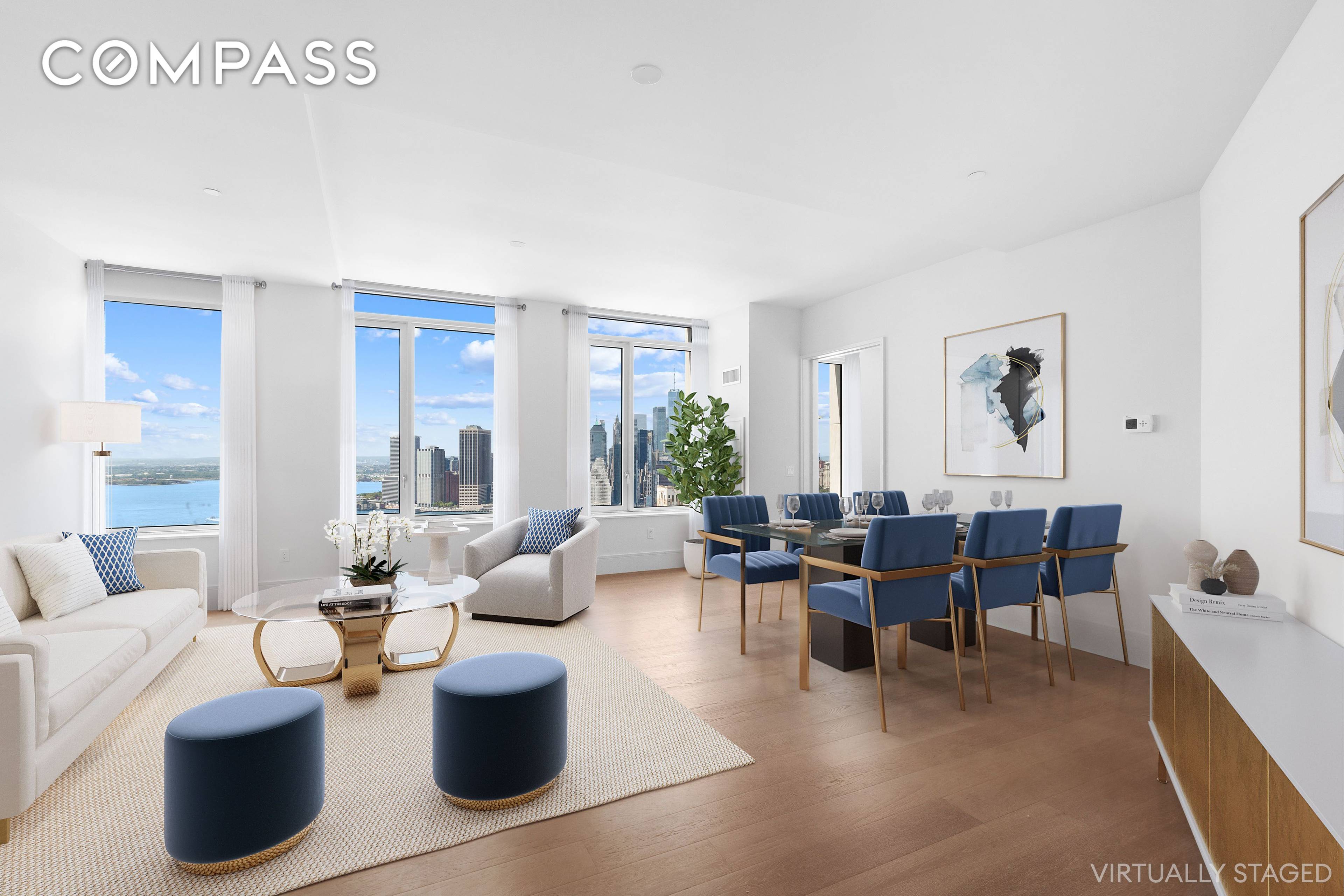 High above it all in Brooklyn's most exciting new development, this pristine two bedroom, two and a half bathroom residence features a sweeping floor plan, luxurious finishes, and truly mesmerizing ...