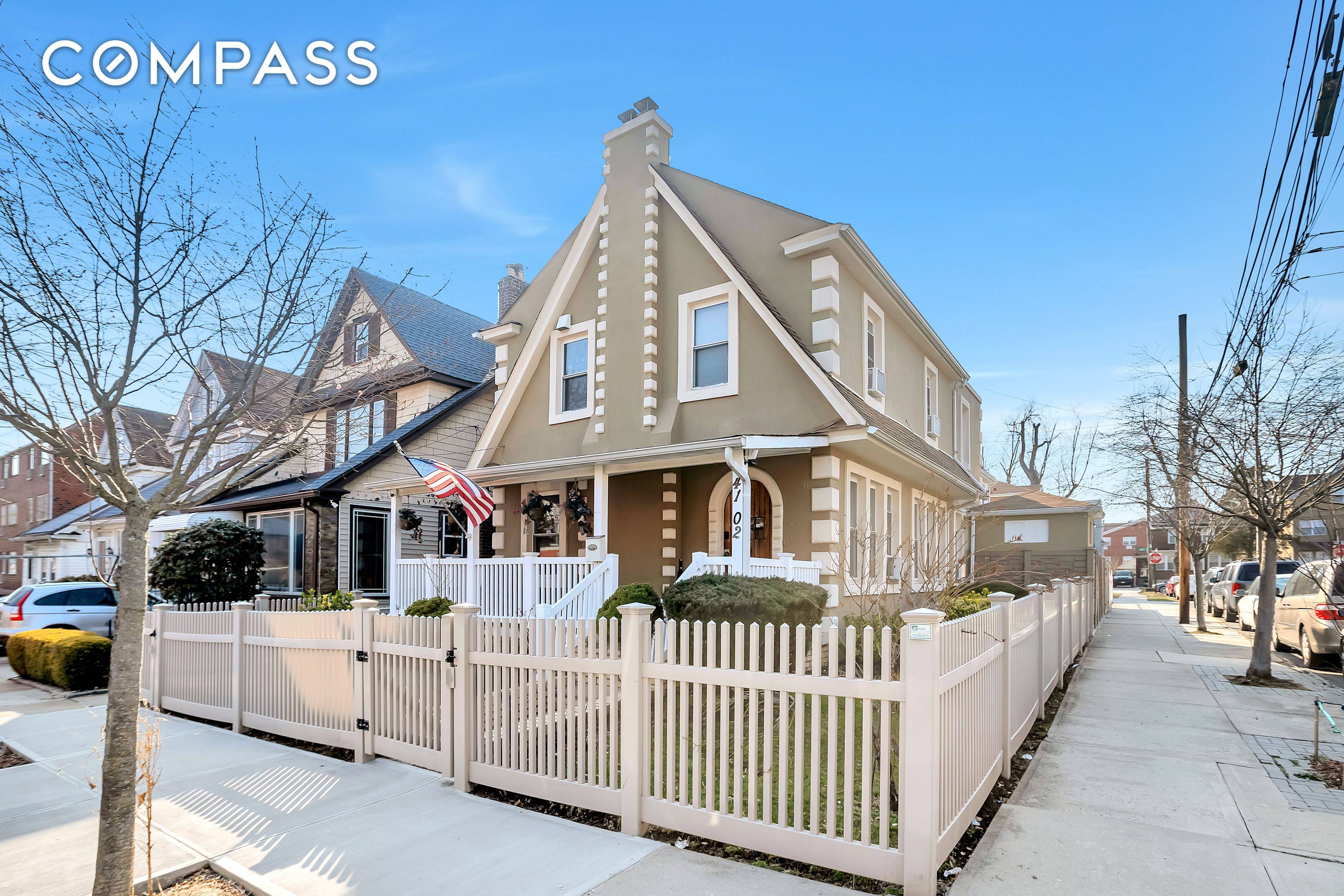 This unique gut renovated home is zoned and ready to be the perfect 2 family in prime Flushing !
