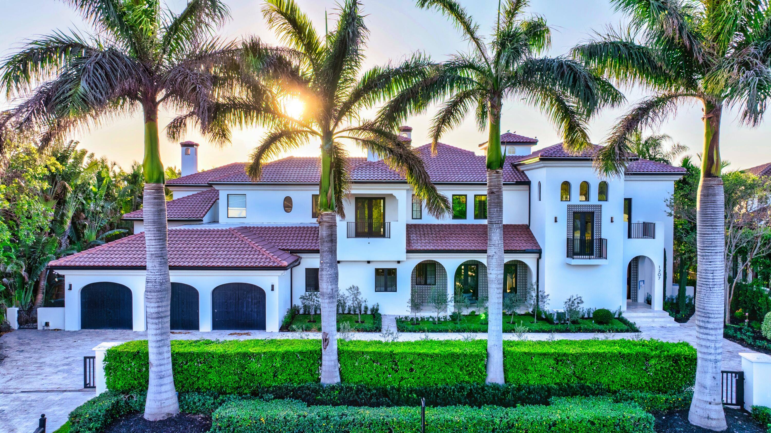 Ideally situated just blocks from the beach in Boca Raton's prestigious Estates Section, this newly remastered intracoastal estate marries California chic with classic Spanish design.
