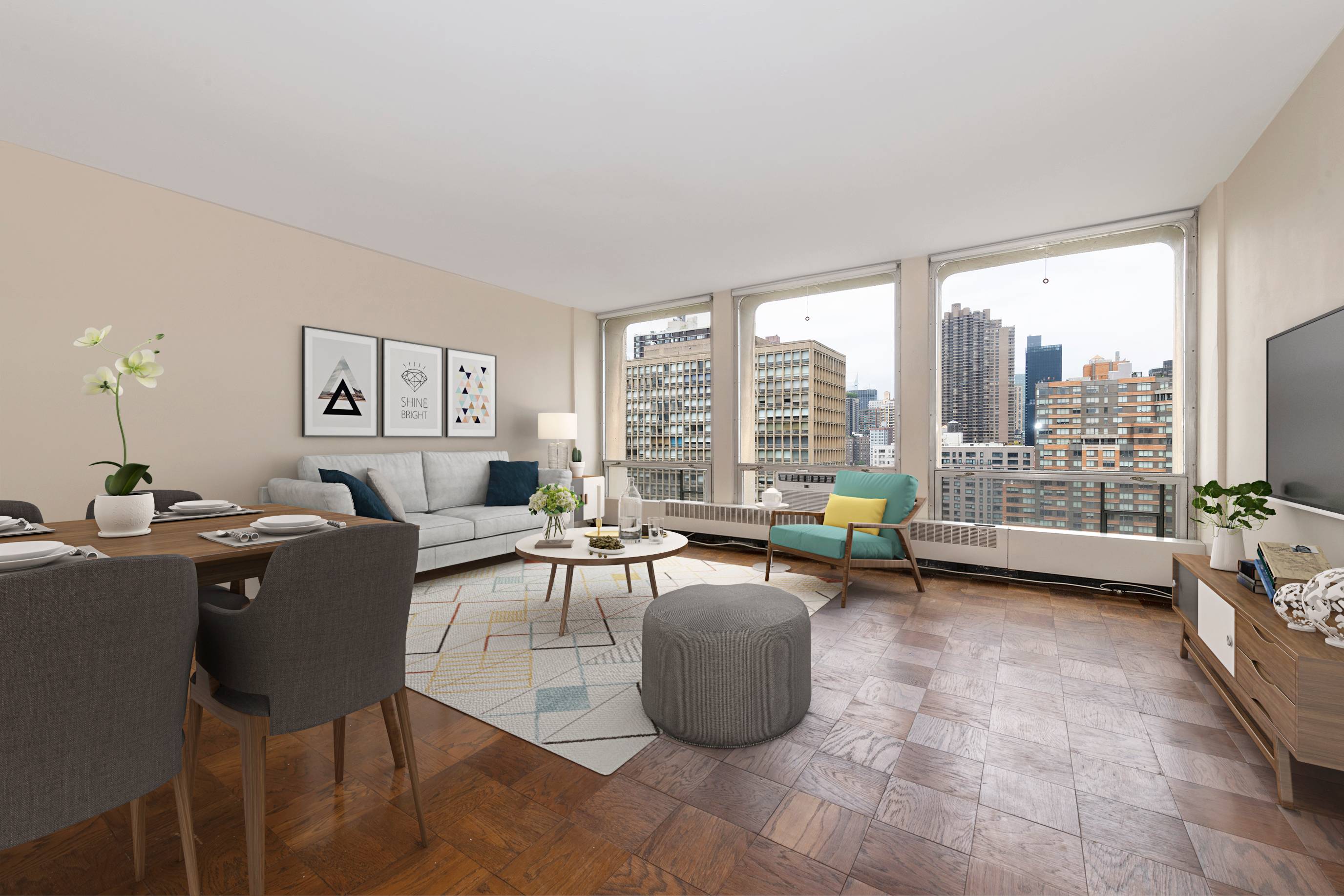High Floor, spacious and move in ready 1 bedroom at the coveted Kips Bay Towers.