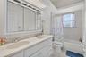 Spacious guest bathroom/double vanities