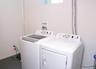 Washroom with washer and dryer