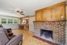 129 Hill Road Family Room with Wood Burning Fireplace.