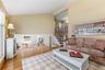 formal living room with vaulted ceilings
