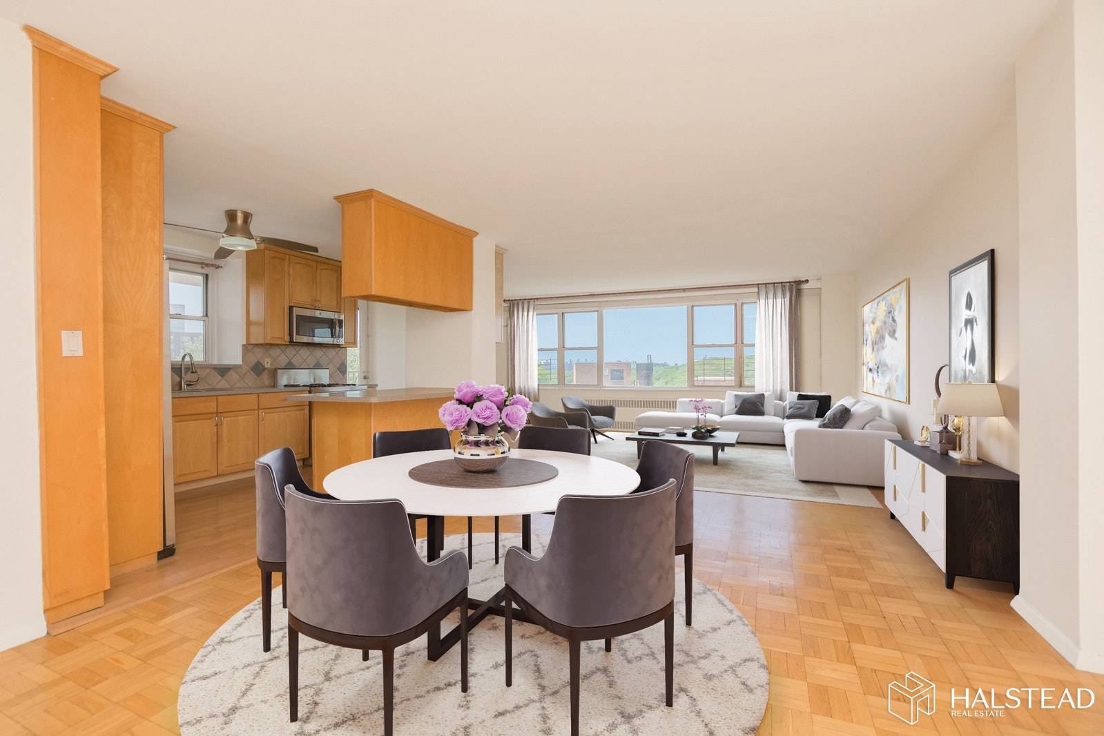 Enjoy open Hudson River views from this spectacular, oversized, combined corner 3 bedroom beauty in South Riverdale near parks, transportation, schools, shops and more.