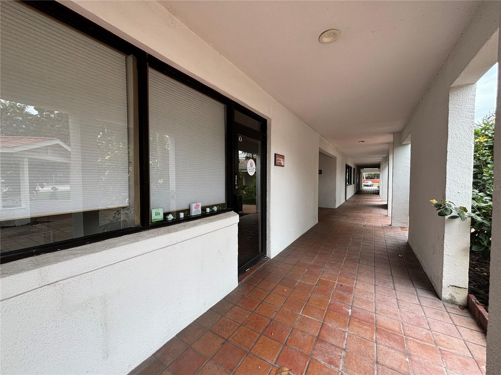 Exterior of unit