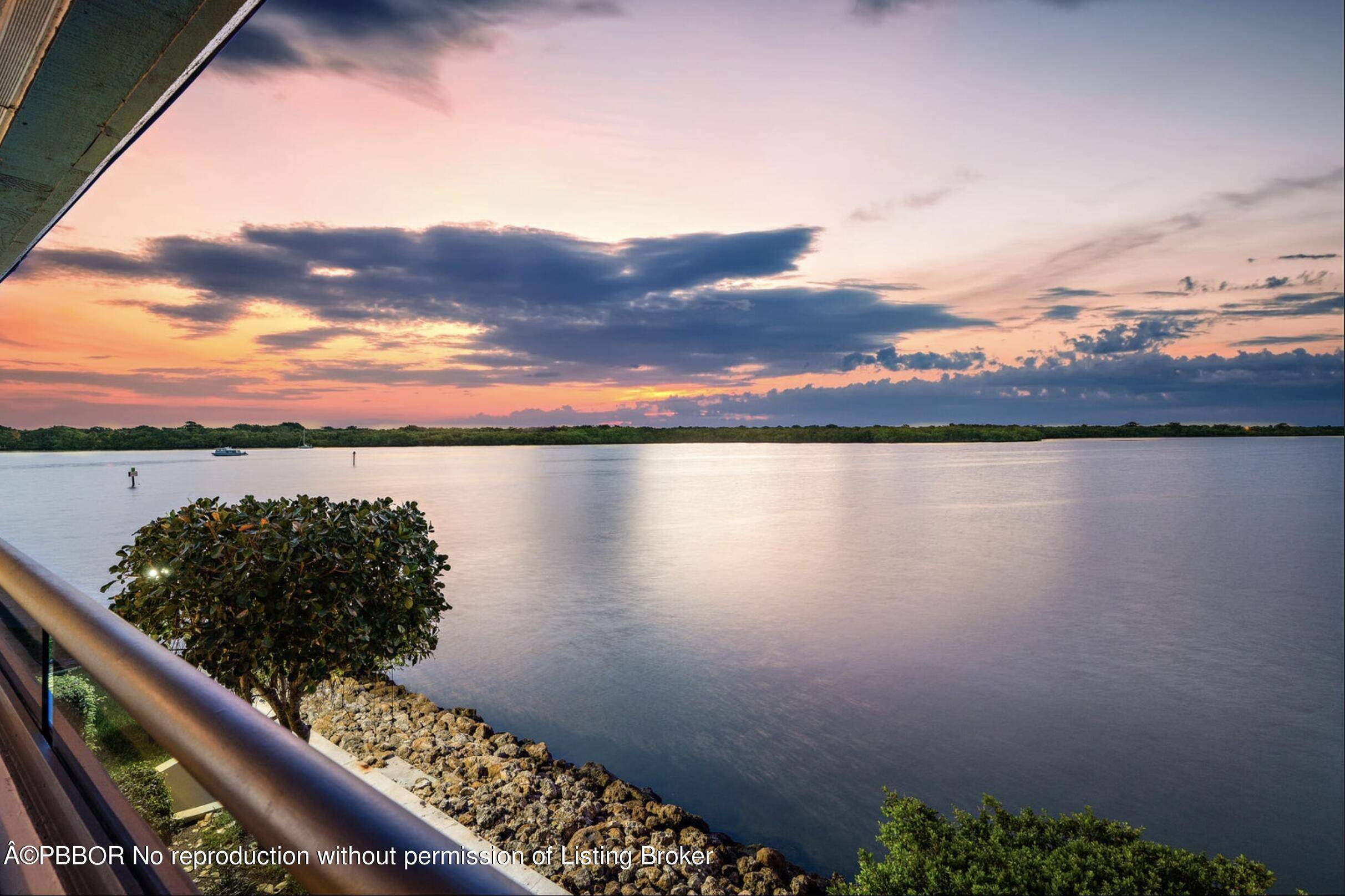 Exceptional waterfront rental opportunity with expansive wide water views of the Intracoastal and nature preserve.