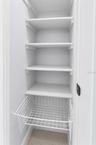 Hall Closet 2' W x 3'6" D