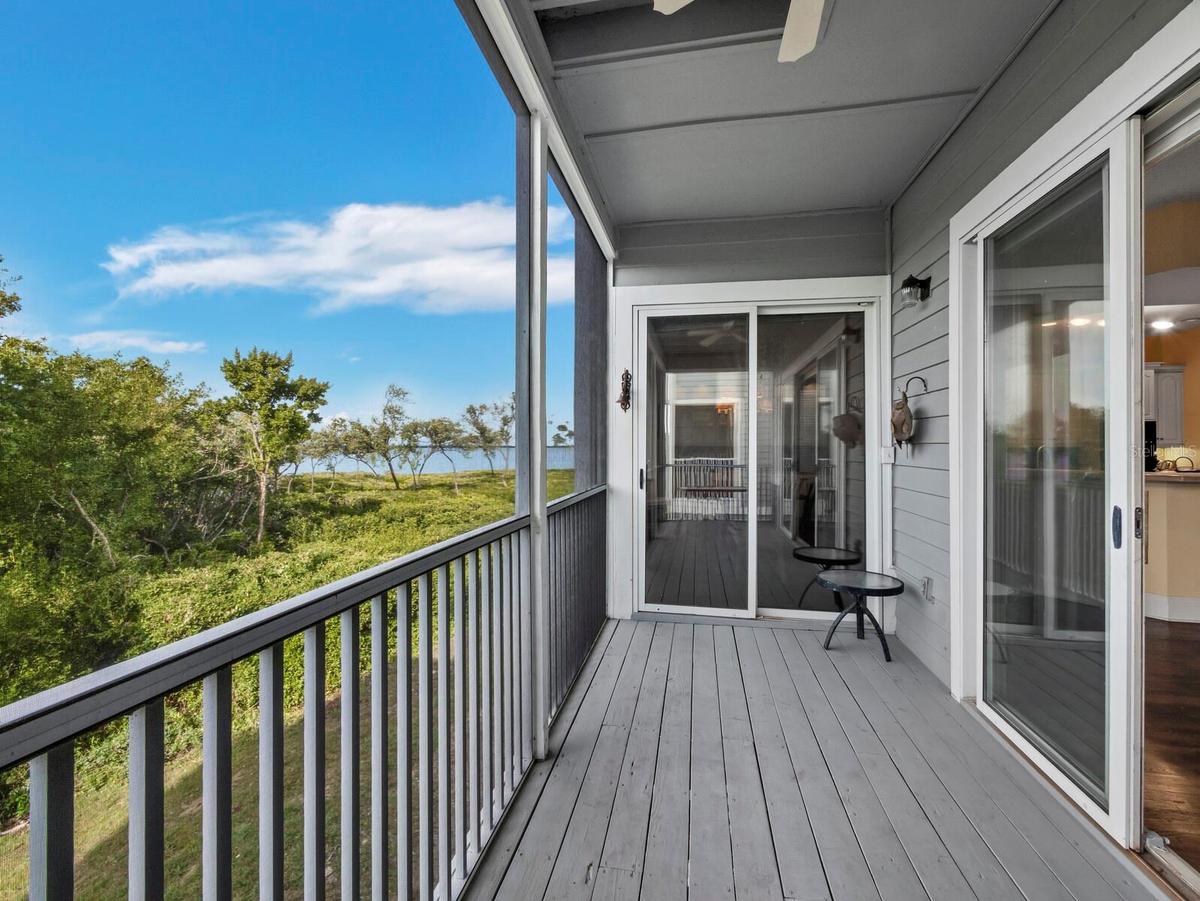Bay views to the east...and there is beach access, a kayak launch and fishing pier!