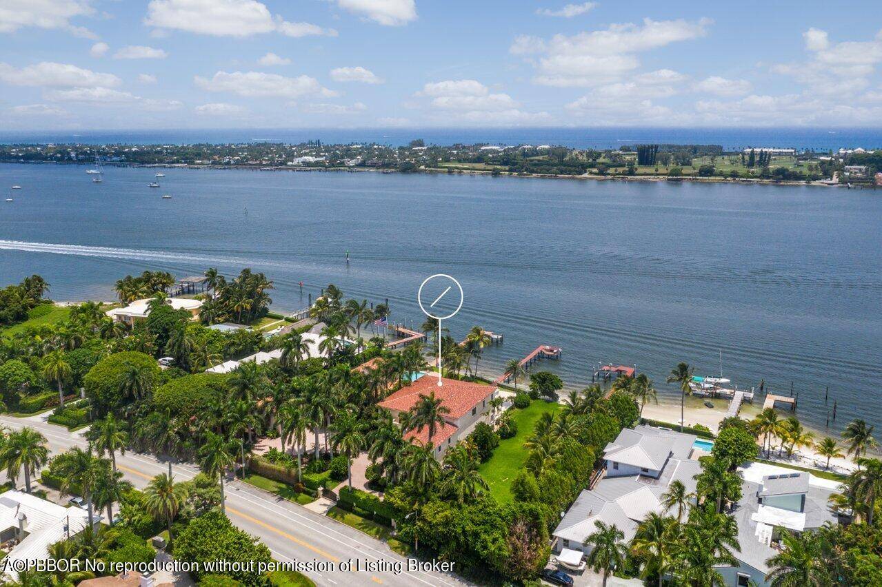 Wide open intracoastal views overlooking Palm Beach Estate homes, this rare direct waterfront 6BR 6.