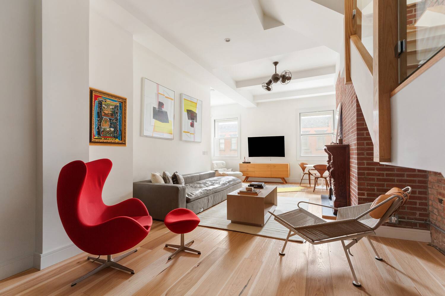 Ultra Private Designer Triplex Penthouse with 3 Outdoor Spaces amp ; 2 Wood Burning Fireplaces in a Boutique Walk Up.