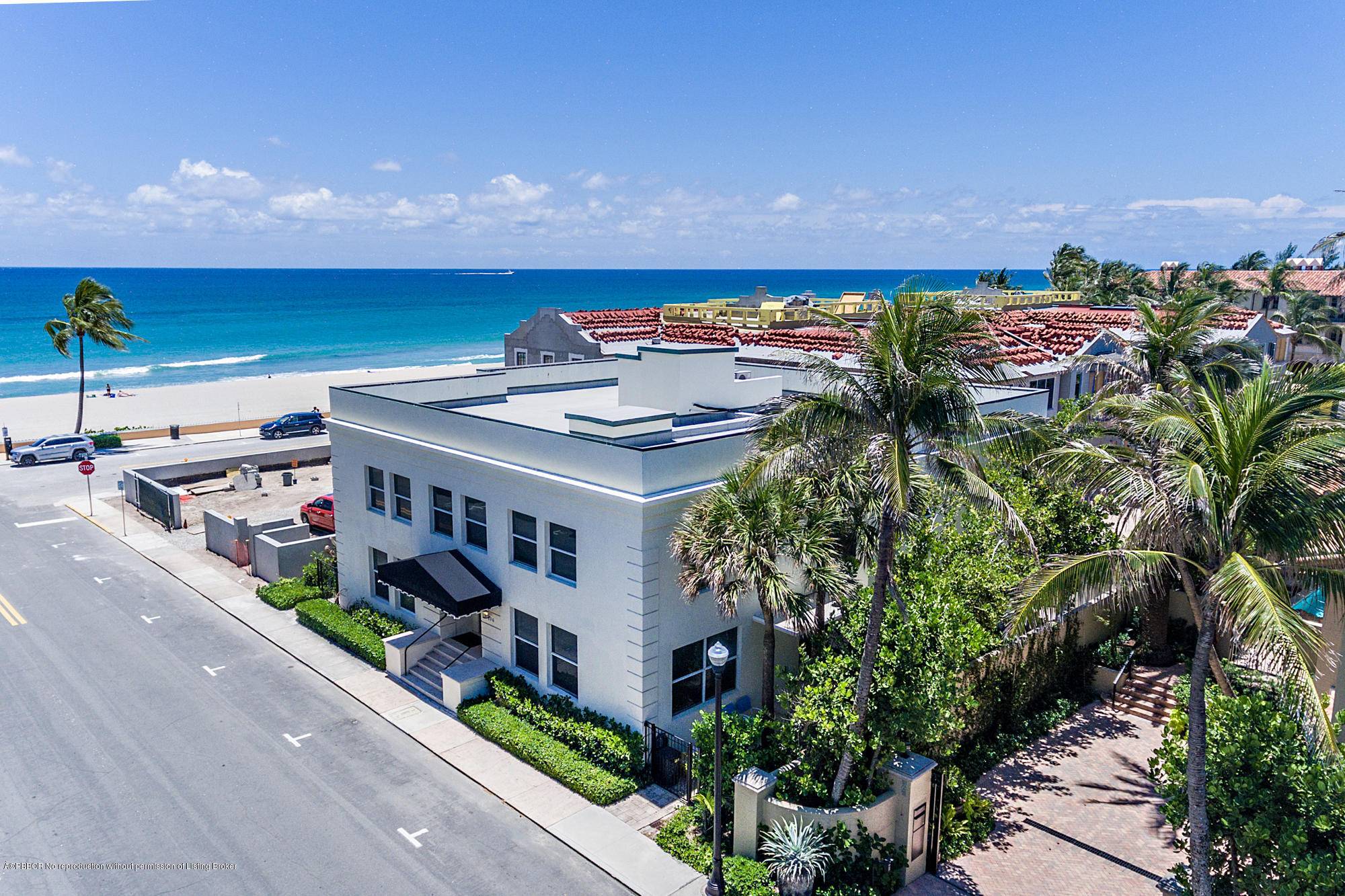 Situated one block south of the prestigious Worth Avenue shopping district and only one property west and stone's throw to the Atlantic Ocean with mostly unobstructed views of its gorgeous ...