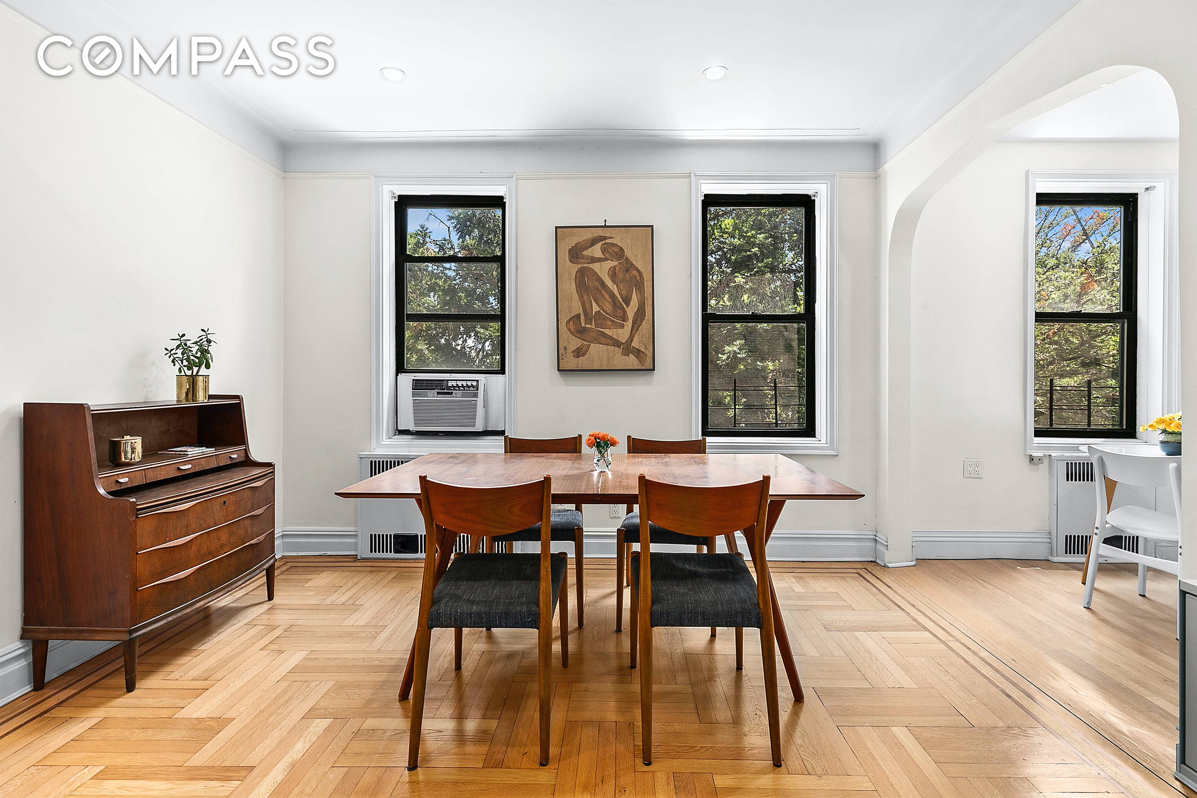 Art Deco Treasure. Oversized and sunny 2 bedroom coop in Windsor Terrace just a couple of blocks from Prospect Park.