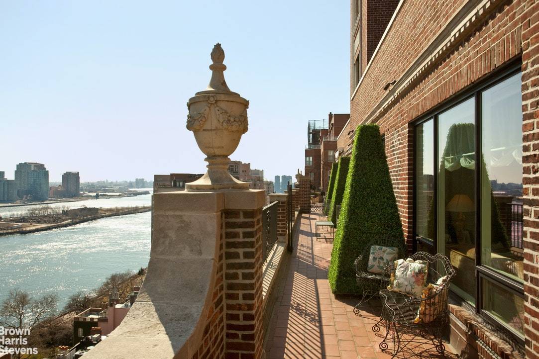 Perched atop one of Sutton Places' premier Rosario Candela buildings, sophisticated and elegant, this penthouse features a large private outdoor space a contiguous terrace which wraps around three sides of ...