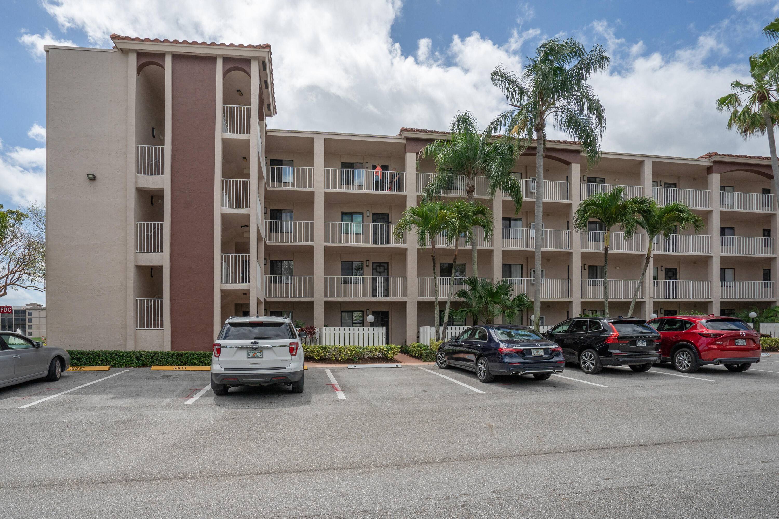 Fabulous opportunity to own a light, bright fourth floor corner condo in building 119, directly across the street from the clubhouse.