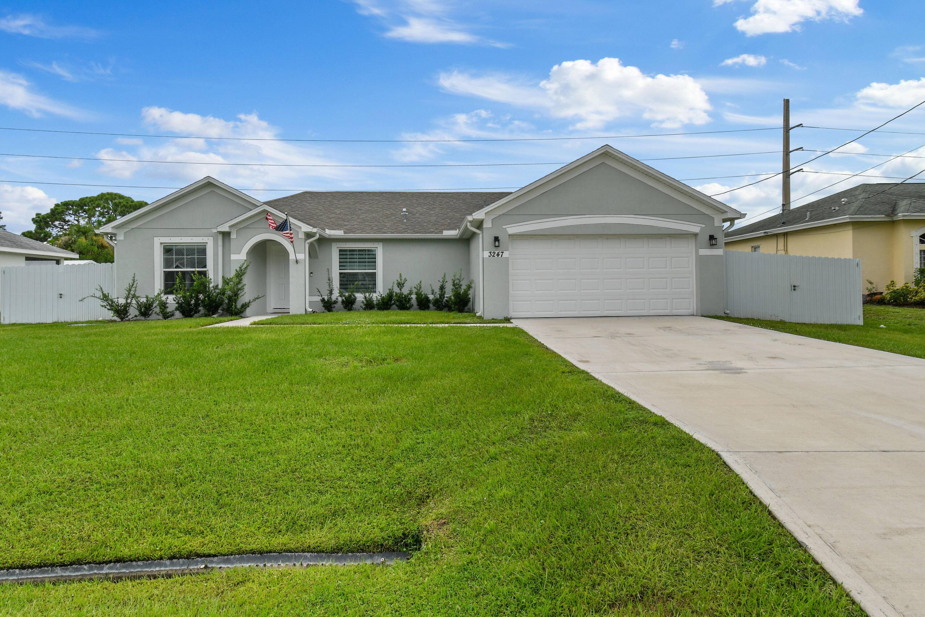Beautiful newer home and newer roof 2020 in the Southbend Community of Port St Lucie.