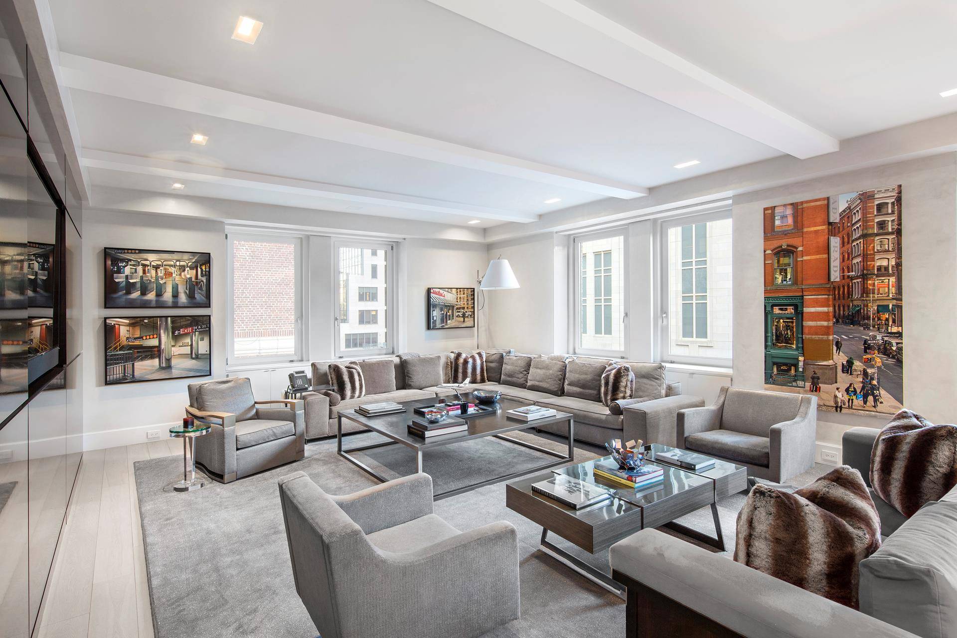 Perched on the 12th floor of a white glove prewar Park Avenue co operative, this spectacular corner residence has undergone a complete renovation by world renowned luxury home builder, Joseph ...