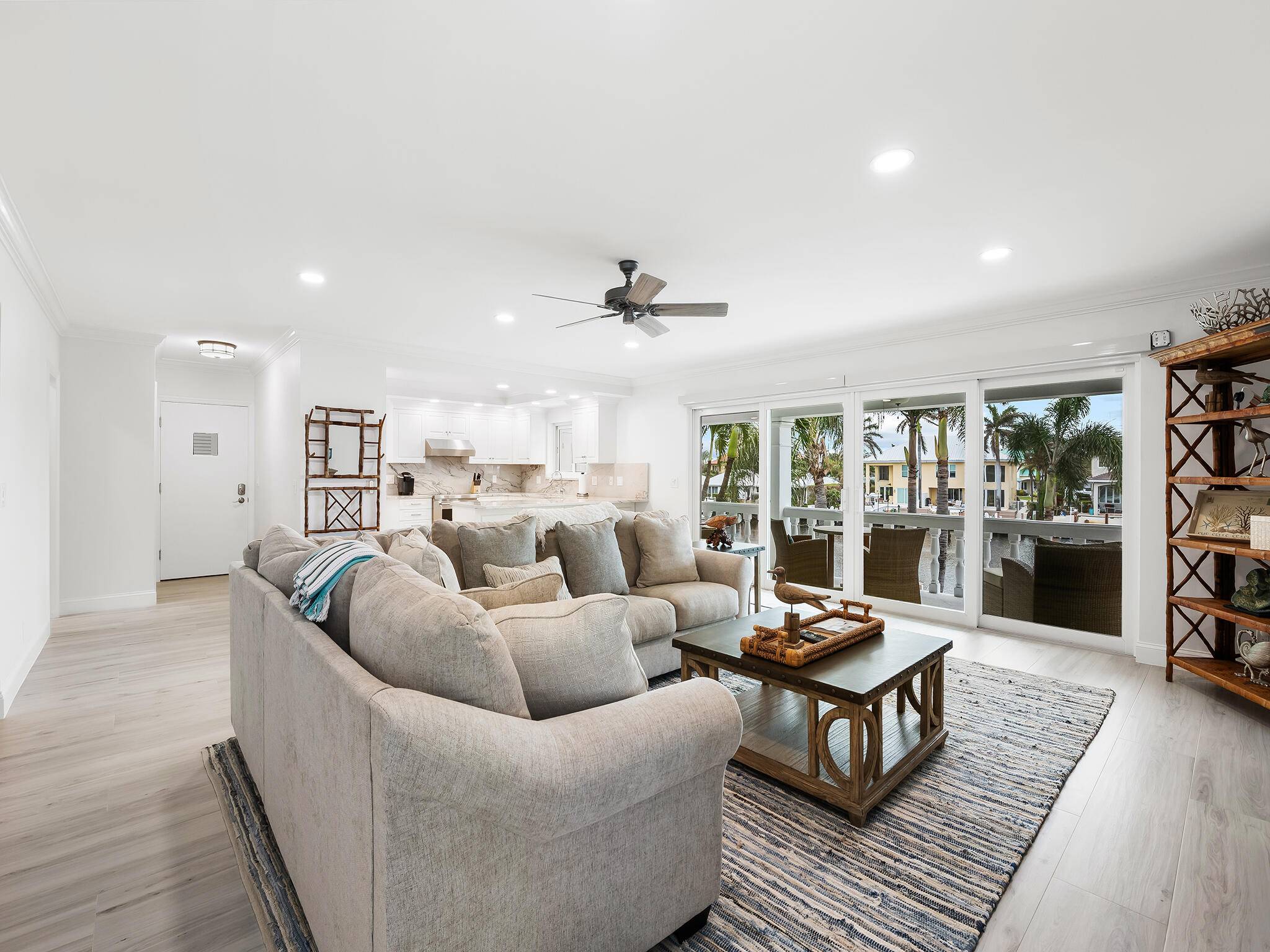 Gorgeous fully Renovated modern furnished two bedroom two bathroom condo along A1A in East Delray !