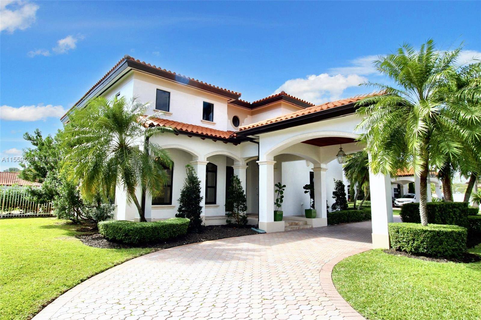 This spectacular Estate is located in the only gated community of 6 houses within the prestigious highly sought after Belen area.