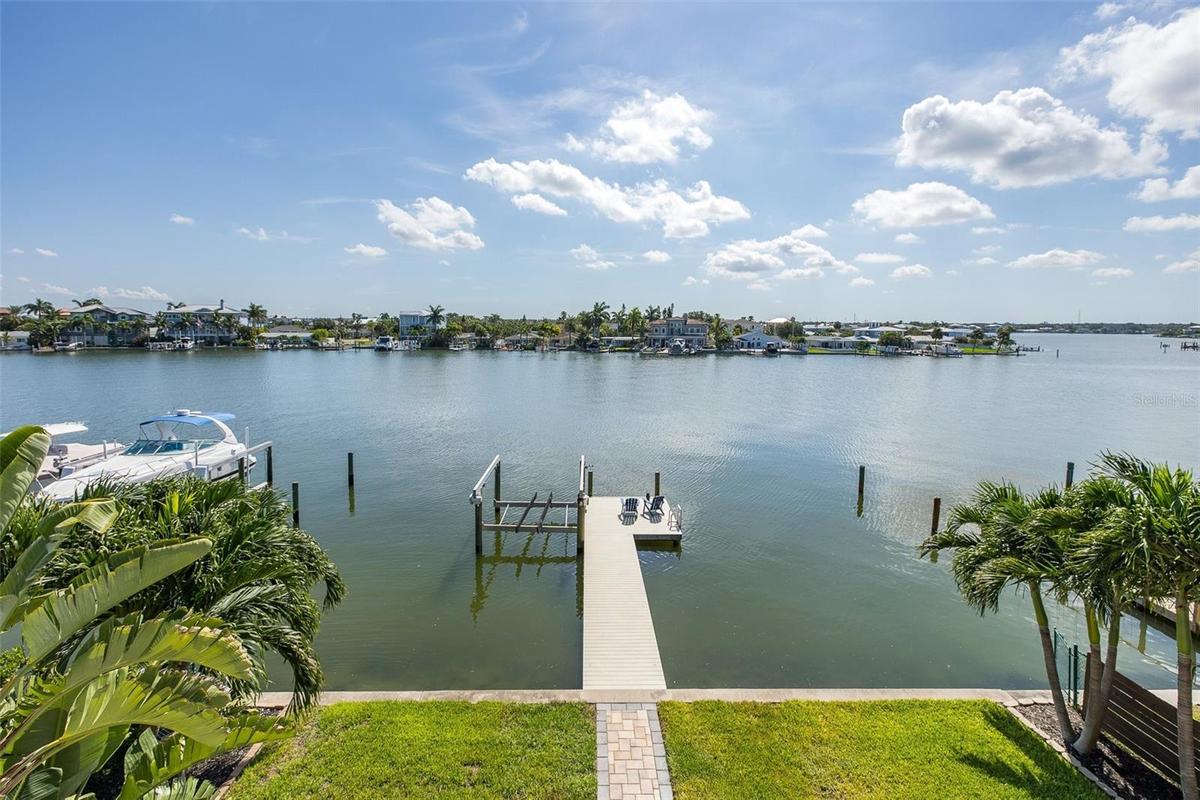 Intracoastal water views and your own private dock